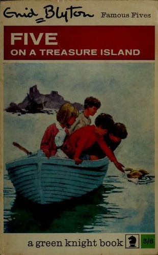 Portada del libro «Los cinco en la isla del tesoro» de Enid Blyton